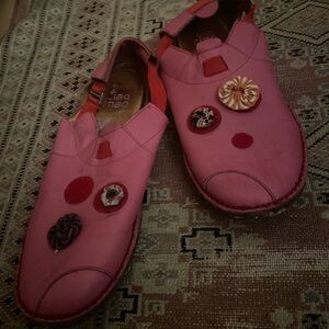Pink Women's Shoes with Decorative Accents